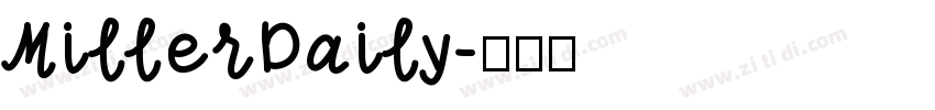 MillerDaily字体转换