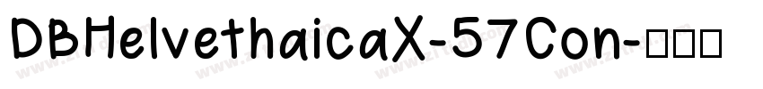 DBHelvethaicaX-57Con字体转换