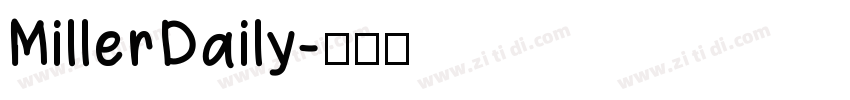 MillerDaily字体转换