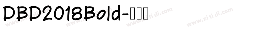 DBD2018Bold字体转换