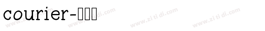 courier字体转换
