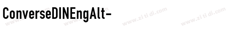 ConverseDINEngAlt字体转换