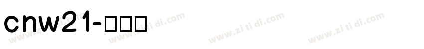 cnw21字体转换