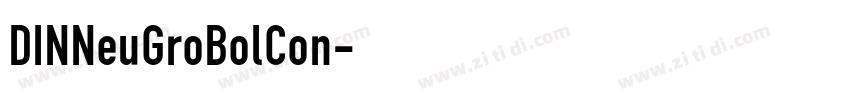 DINNeuGroBolCon字体转换 DINNeuGroBolCon字体转换
