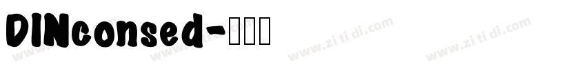DINconsed字体转换