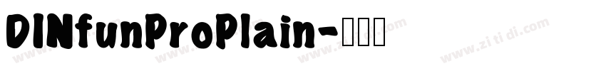 DINfunProPlain字体转换