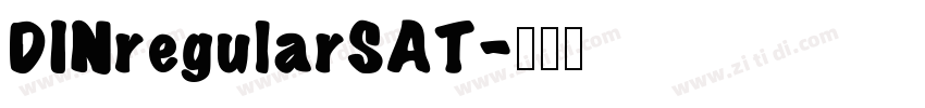DINregularSAT字体转换