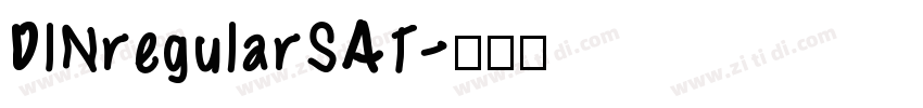 DINregularSAT字体转换