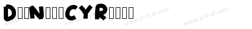 DinNextCYR字体转换