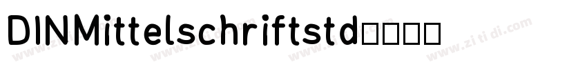 DINMittelschriftstd字体转换