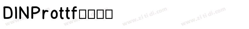 DINProttf字体转换
