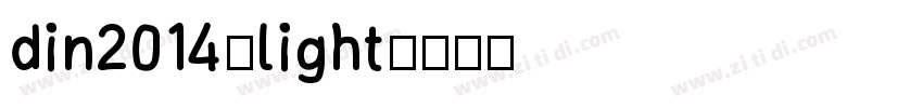 din2014-light字体转换