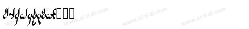 DINEngsbek字体转换