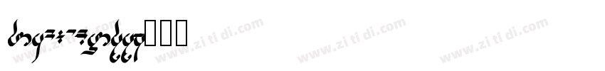 din2014-light字体转换