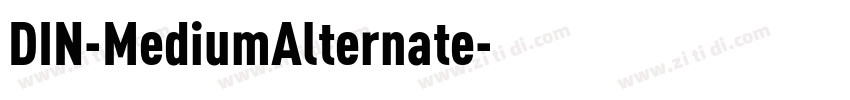 DIN-MediumAlternate字体转换
