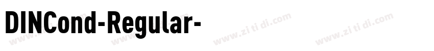 DINCond-Regular字体转换
