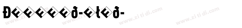 DINCond-Blod字体转换