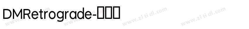 DMRetrograde字体转换