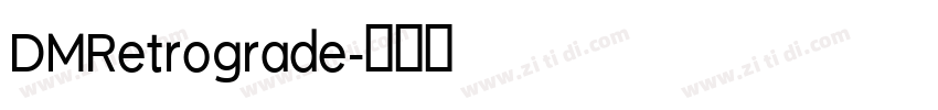 DMRetrograde字体转换