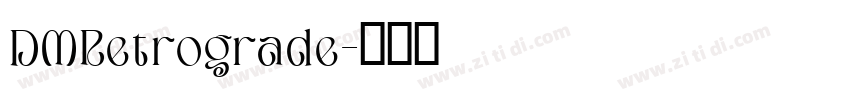 DMRetrograde字体转换