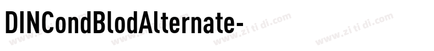 DINCondBlodAlternate字体转换