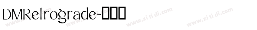 DMRetrograde字体转换