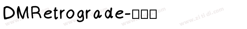 DMRetrograde字体转换