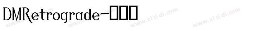 DMRetrograde字体转换