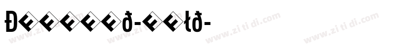 DINCond-Bold字体转换