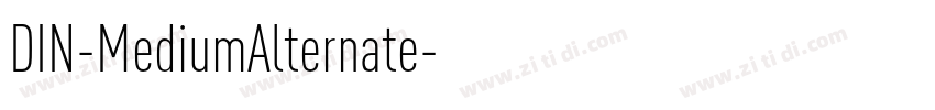 DIN-MediumAlternate字体转换
