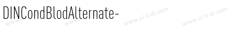 DINCondBlodAlternate字体转换