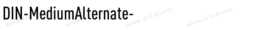 DIN-MediumAlternate字体转换