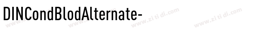 DINCondBlodAlternate字体转换