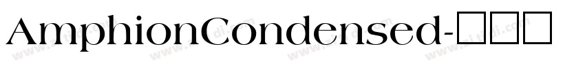 AmphionCondensed字体转换