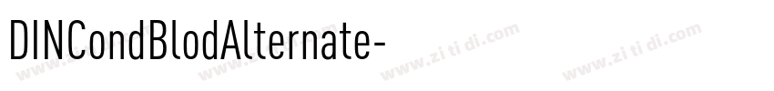 DINCondBlodAlternate字体转换