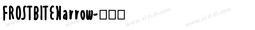 FROSTBITENarrow字体转换