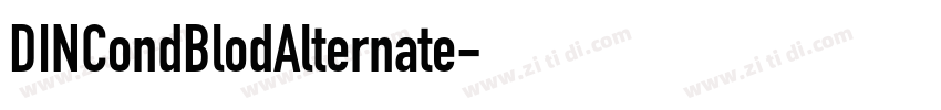 DINCondBlodAlternate字体转换