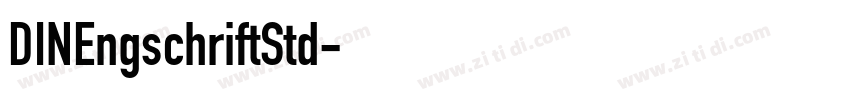 DINEngschriftStd字体转换