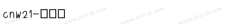 cnw21字体转换