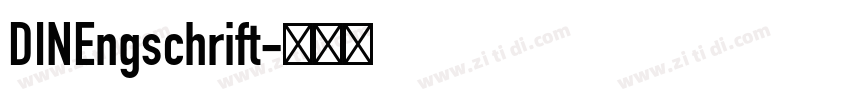 DINEngschrift字体转换