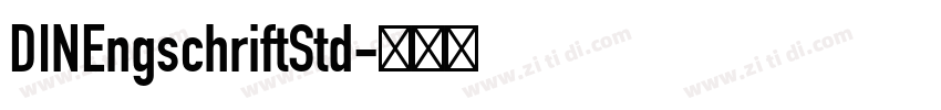 DINEngschriftStd字体转换