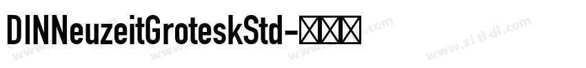 DINNeuzeitGroteskStd字体转换
