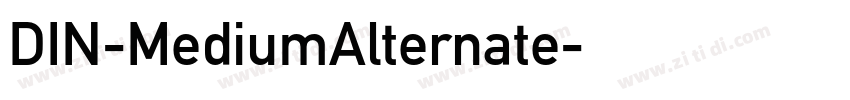 DIN-MediumAlternate字体转换