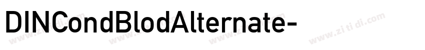DINCondBlodAlternate字体转换
