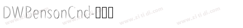 DWBensonCnd字体转换