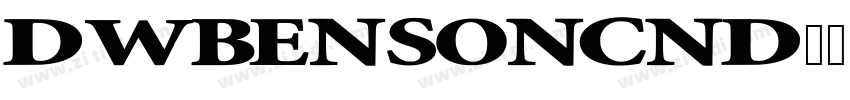 DWBensonCnd字体转换
