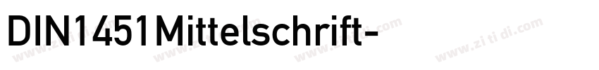 DIN1451Mittelschrift字体转换