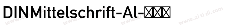 DINMittelschrift-Al字体转换