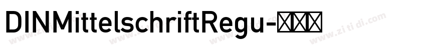 DINMittelschriftRegu字体转换