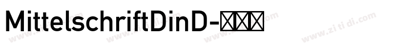 MittelschriftDinD字体转换